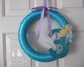 Blue Lagoon...Customized Mermaid Party Door Wreath Sign Il_170x135