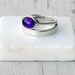 Ring - Amethyst and Sterling Silver Stacking Ring