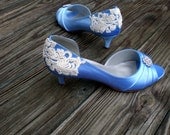 Wedding shoes - Wedding shoe low heel - vintage shoes - Alana