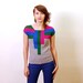 Crochet Pattern PDF - Drop Down Top - sizes XS to XL/2XL - Crochet Top Sweater Pattern instant download