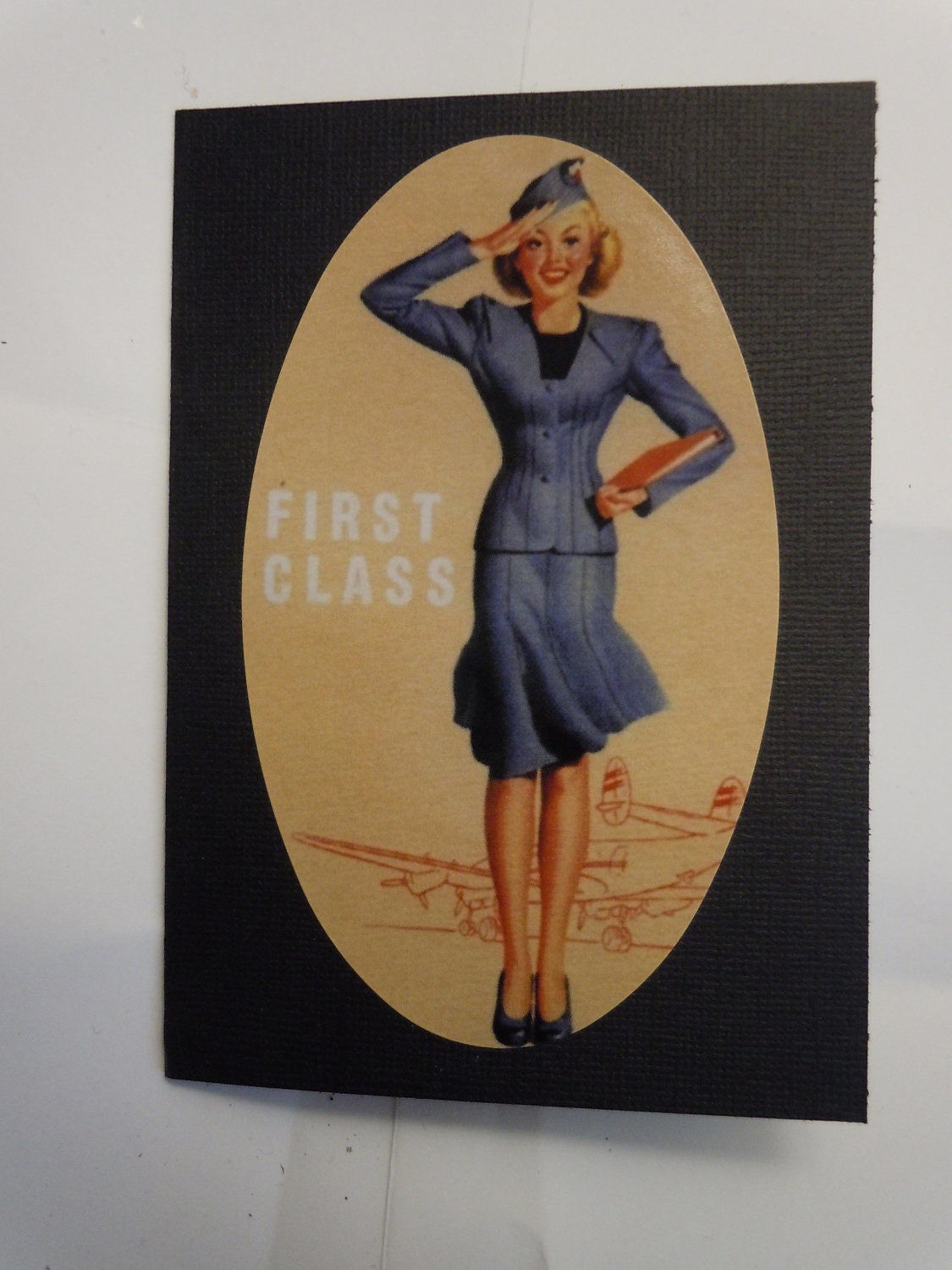 Note: (On BackOrder) Fabulous Flight Attendant-Black Passport Cover