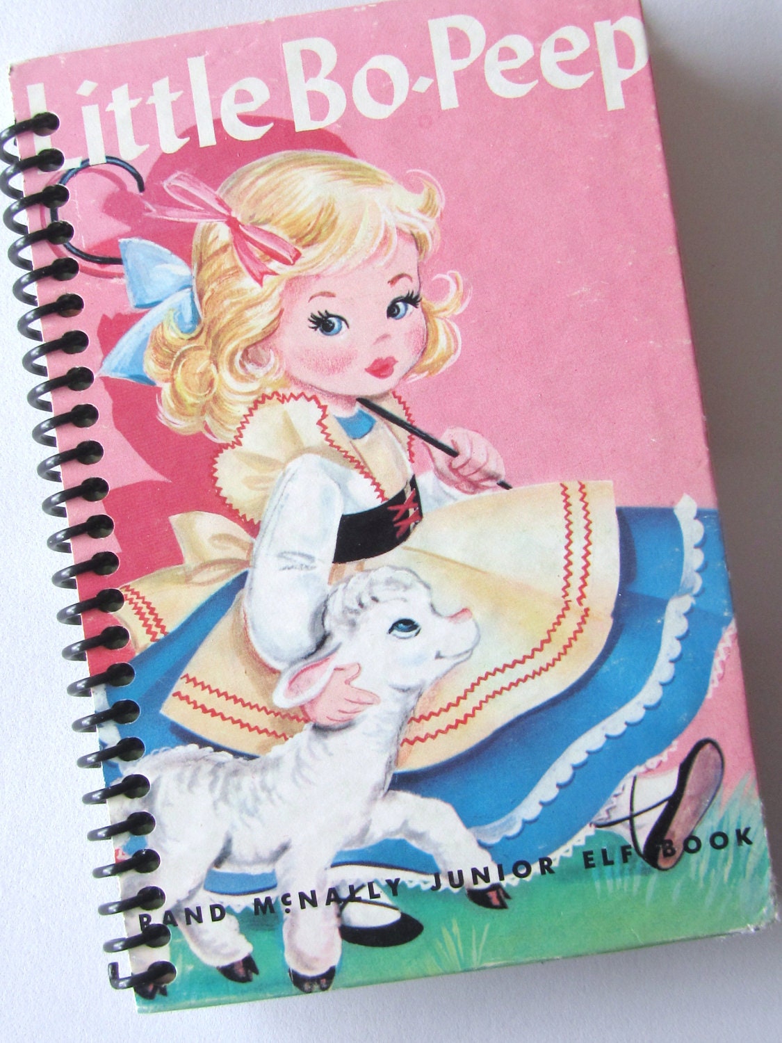 Nursery Rhyme Notebook Little Bo-Peep Journal Spiral Bound vintage