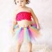 Neon Brights Rainbow Pixie Tutu -toddler girl dress Birthday