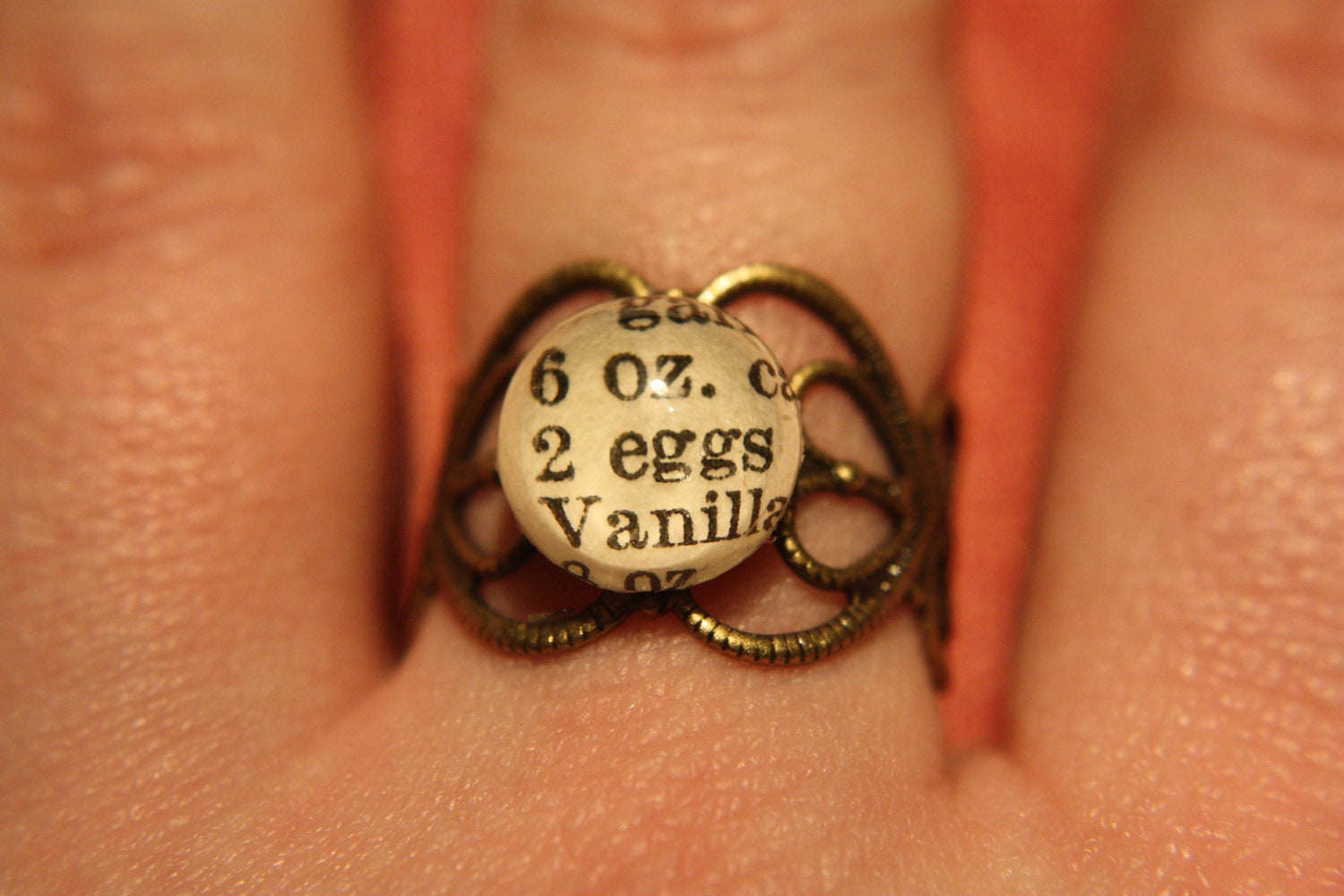 Vanilla eggs - Cake ingredients ring - For a baking fan