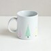Christmas trees mug