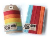 Perfect Hair Ties and Headbands - Indian Farmhouse - Set of 5 Elastic Hair Ties and 3 Headbands