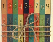SALE,Table Numbers,Numbered Books,Baby Shower,1960s,Nursery Decor,Knowledge Books,Wedding Decor,Ephemera,Old Books