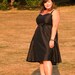 Elegant silk dupioni dress