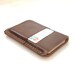 Leather Front Pocket iphone 4 Wallet & Card Holder - Hand Stitched - Dark Brown