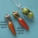 Peas and Carrots Necklace
