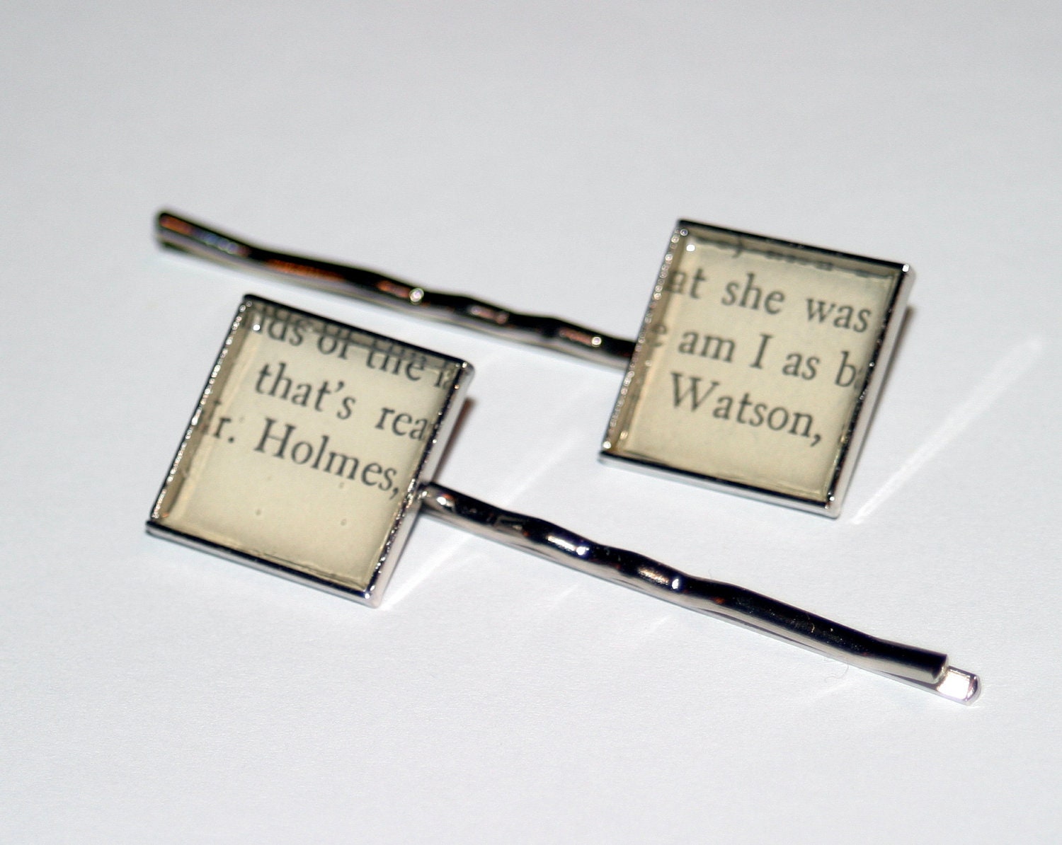 Literary Hair Pins - Sherlock Holmes - Holmes and Watson