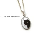 The Unimpressed Cat Necklace