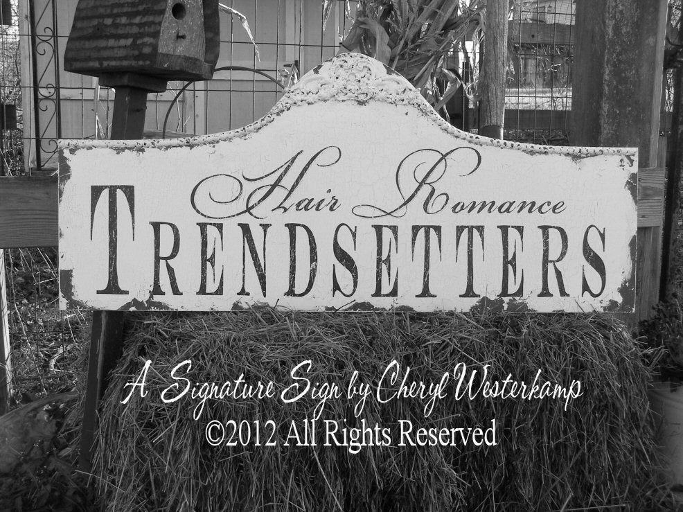 CUSTOM BUSINESS SIGN, Shabby Chic, Vintage Custom Sign, Trendy Signage
