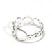 Gradient Circle Ring- solid sterling silver