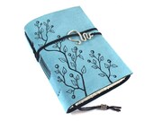 Overgrown, Leather Journal, Handmade, Suede, Diary