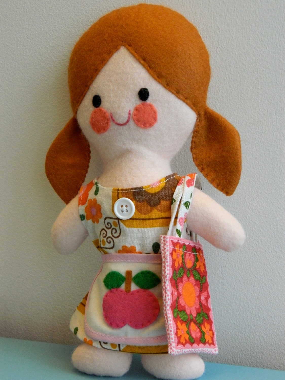 SALE Peggy Retro Doll - made with original vintage fabrics