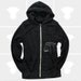 Men Hoodie: Chairlift - Zip Up Men Hoodie Black Heather