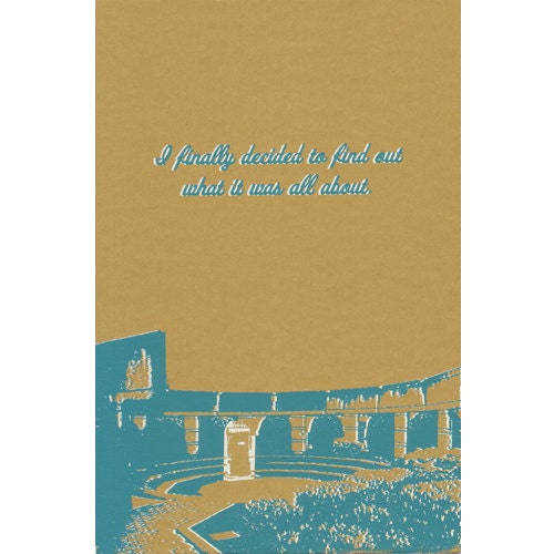 Eco Journal/Notebook screenprinted with Vancouver imagery - Branca