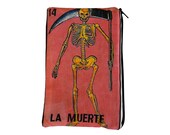 LA MUERTE "Death" Mexican Loteria Makeup Bag