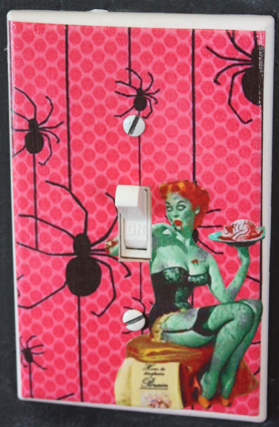 Zombie Pinup Girl Light Switch Cover