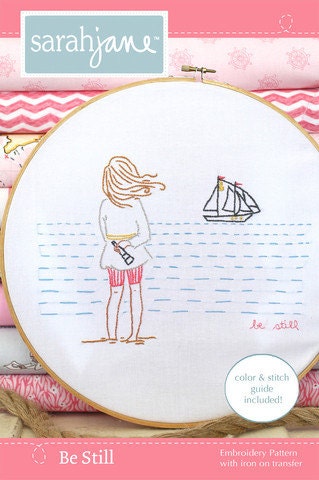 Embroidery Pattern PDF - Be Still