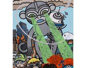 Up in Flames Art Print