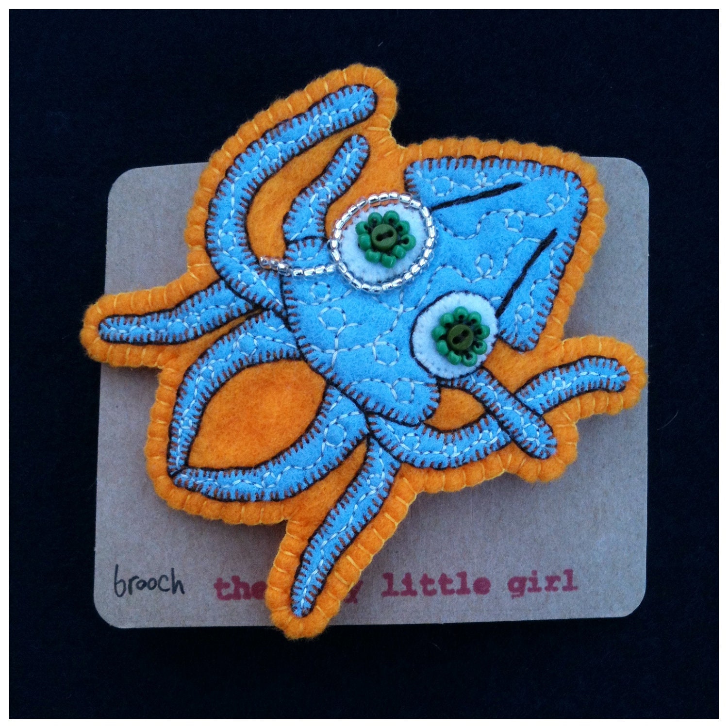 Squidly Brooch