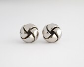 Classic Silver Knot Earrings - Handmade Bridesmaids Jewelry - Free Shipping in the US - Summer Fashion