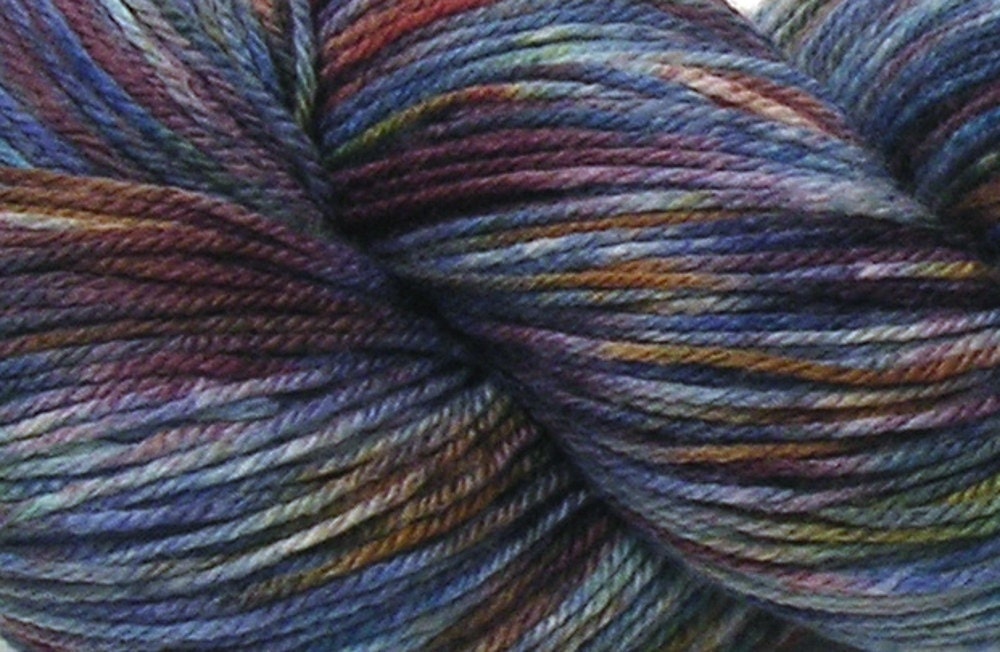 Hand dyed merino wool sock yarn - Cadfael