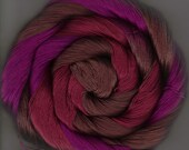 50 yards Hand Dyed Size 10 Cotton Crochet Thread Brown Purple Red Kendal