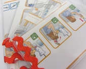 Luggage Tag- made from real airline safety cards- Choose 1