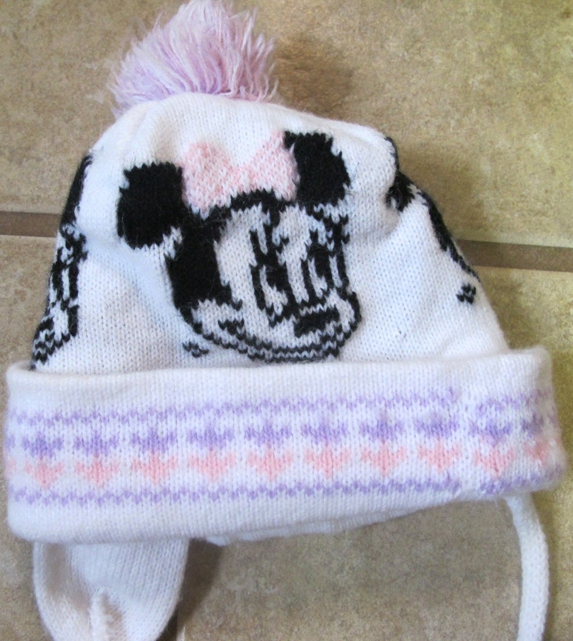 80s Minnie Mouse Hat 0-6 Months