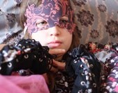 Like flowers and butterflies Boutique ROCK GIRL glam romantic fabric mask or crown