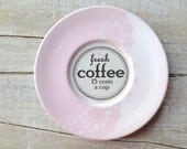 Coffee Sign // Coffee Lover // Farmhouse Kitchen // PINK Kitchen // Shabby Chic Wall Decor // Cottage Kitchen // Vintage // Fresh Coffee