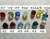 Add on 4mm Swarovski Crystal Birthstone charm - add to your personalized initial charm necklace