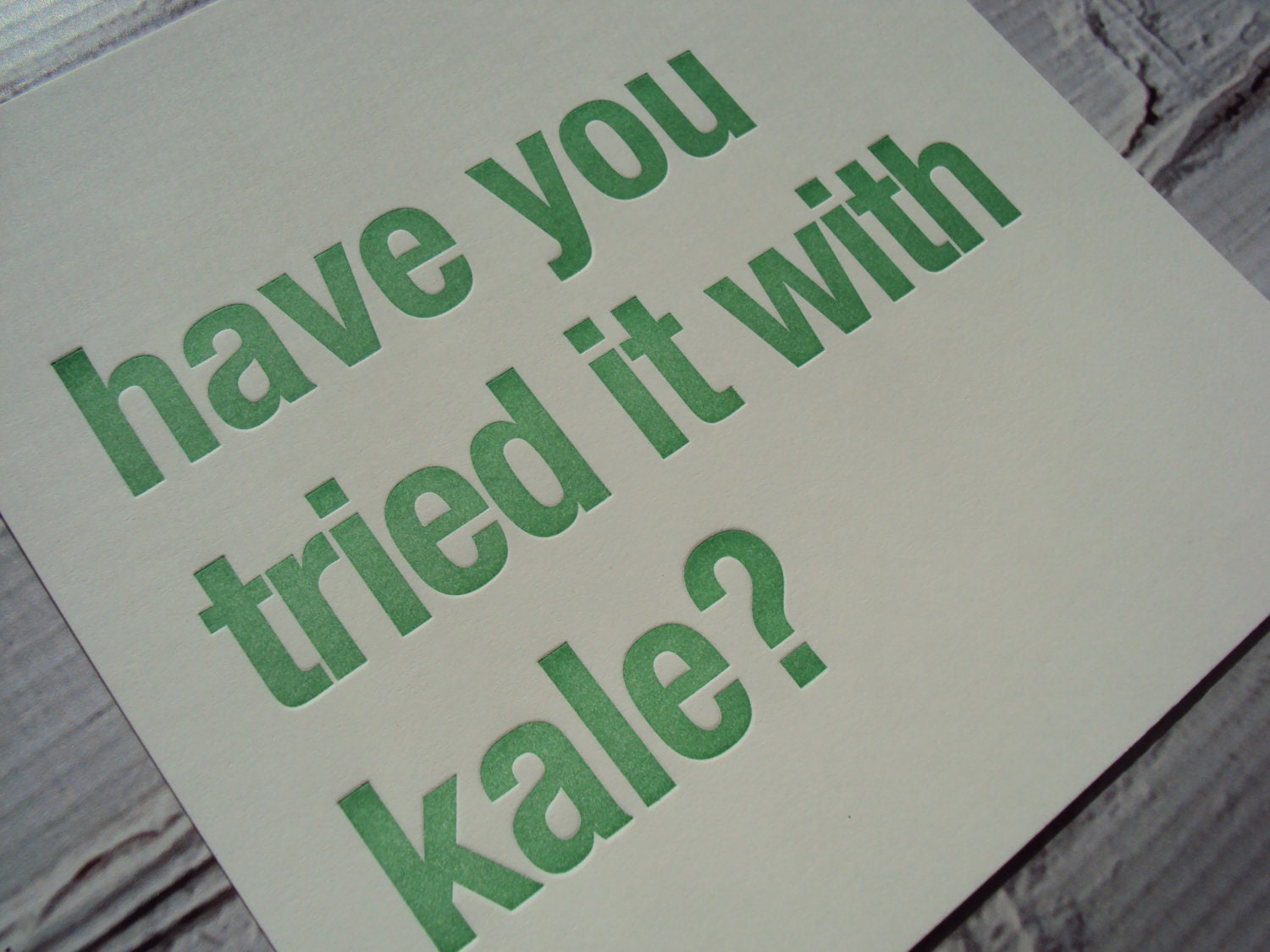 Have You Tried it With Ka...