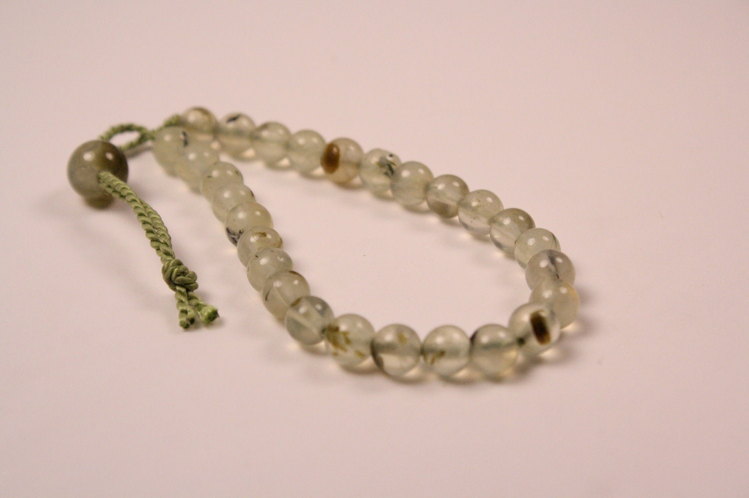 Mala Beads Prehnite Bracelet Small Beads