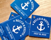 Nautical Wedding Favor Tags - Thank you tags - Anchor Wedding Gift Tags - Set of 50