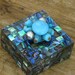 Shell inlay Pill or Trinket box