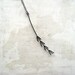 Sketch 2 Pendant - forest inspired long black curvy branch pendant