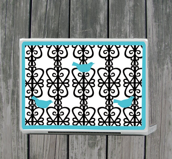 Birds on a Gate Removable Laptop Cover