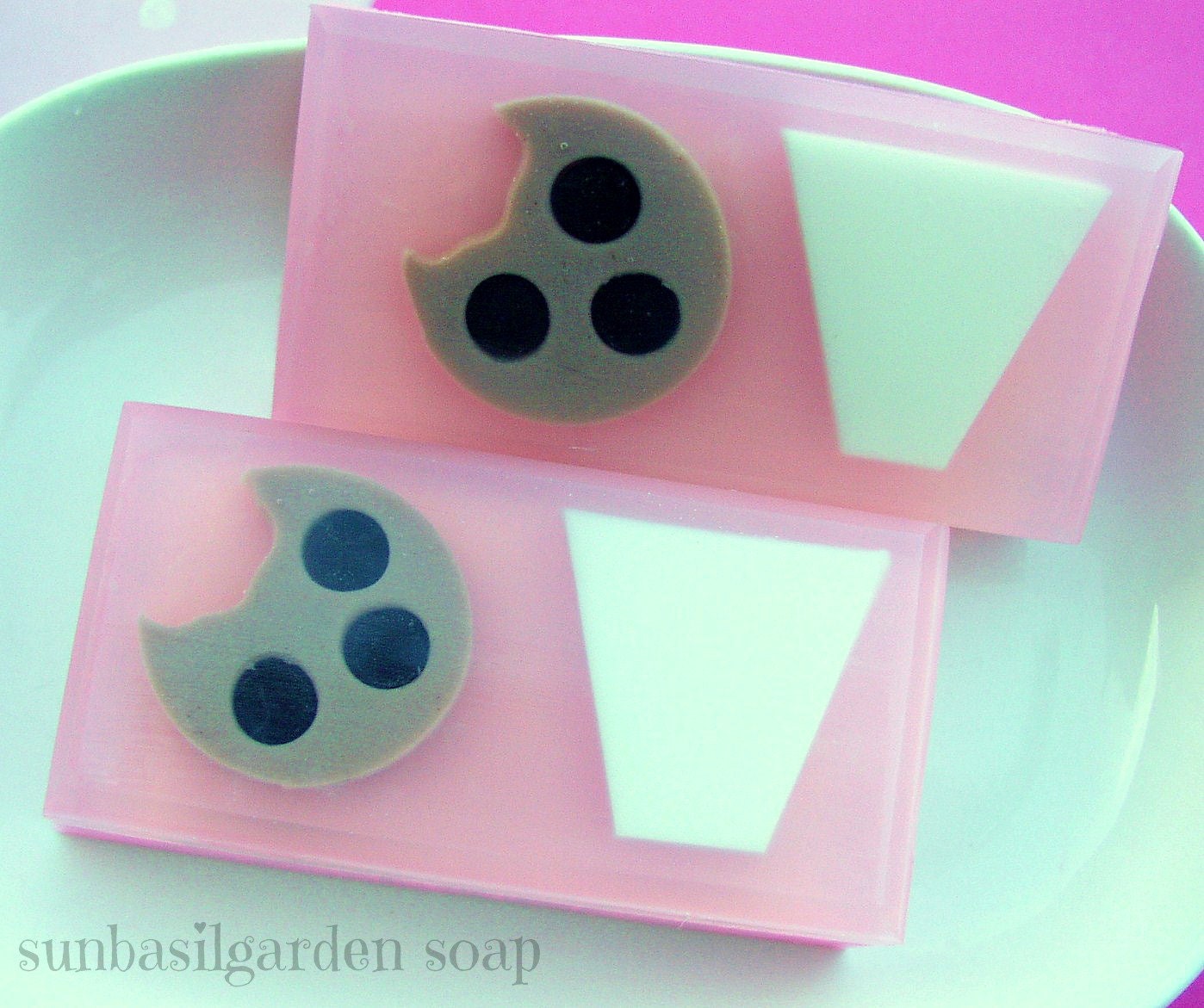 Soap - Cookies and Milk with a Bite - Chocolate Chip Cookie Scented Soap - Pink - Great gift for girls