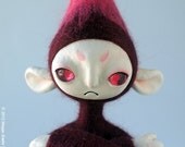 Mixed Media Art Doll, Sproutling No. 7 - Boysenberry