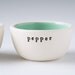 salt and pepper bowls.