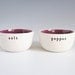 salt and pepper bowls.