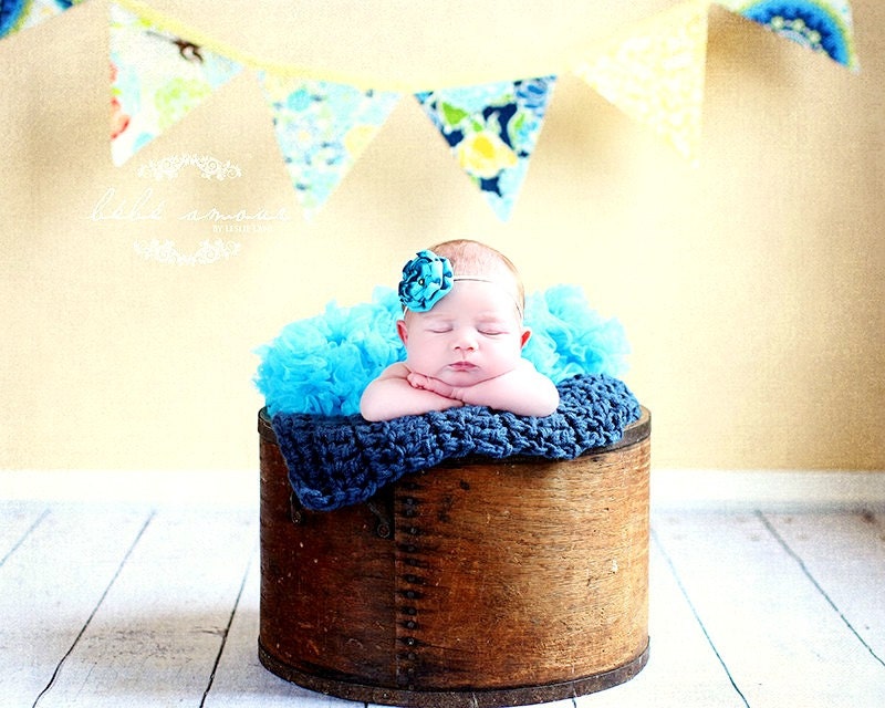 Baby Blanket, Denim Blue, Dusty Blue Rug, Mat, Backdrop, Photography prop, Boy, Girl, Baby Decor  Ready to ship