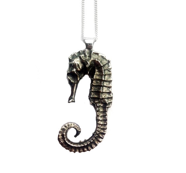 Seahorse Necklace Silver