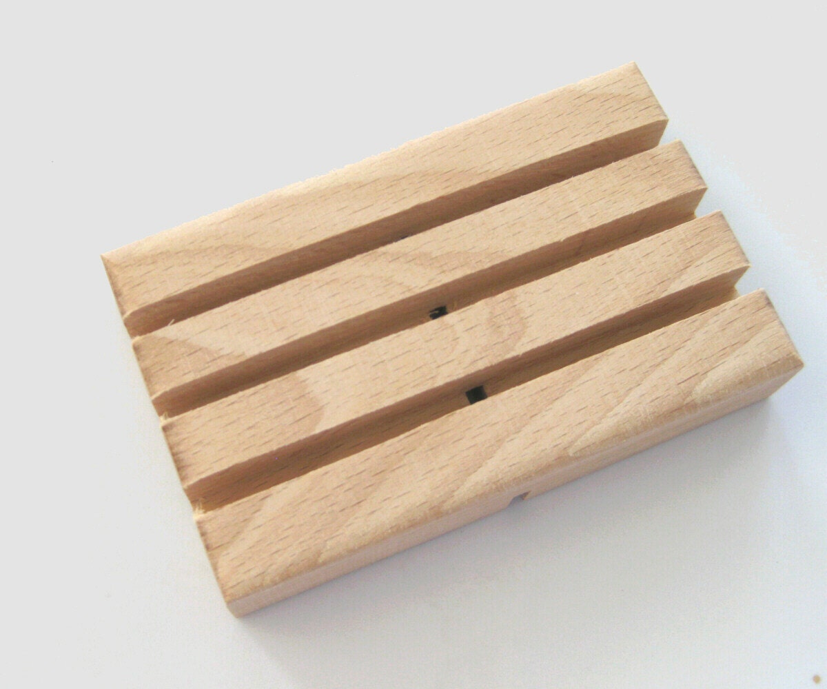 Wooden Soap Dish for Dad's favorite shaving soap, B4