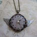 Epoch - Wings of time- OOAK -One of a kind- necklace