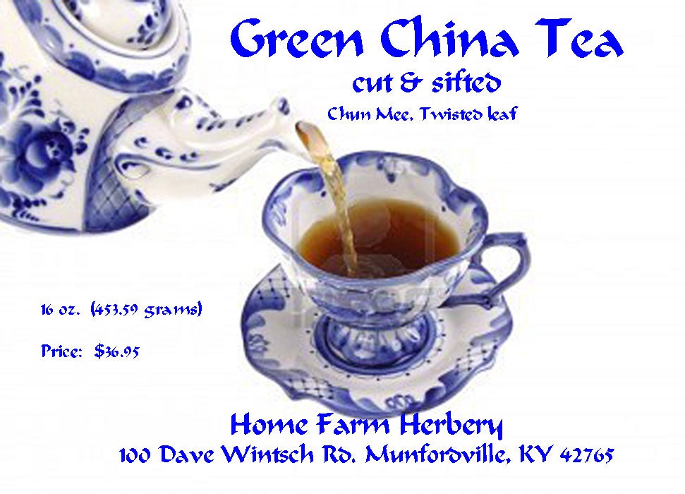 Green China Tea AKA Precious Eyebrow Tea 16 oz shipped free in USA